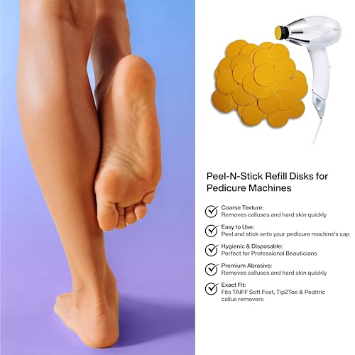 discos Peel-N-Stick para pies suaves