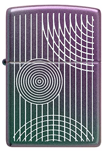 diseño abstracto en encendedor Zippo