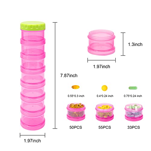 dispensador apilable para vitaminas
