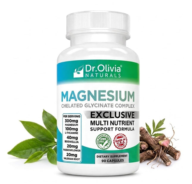 Dr. Olivia Naturals Glicinato de Magnesio