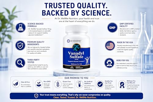 Dr. WellMe vanadio para equilibrio glucémico