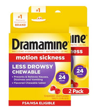Dramamine para mareos en viajes