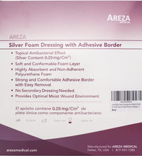 Dressing plateado para protección efectiva