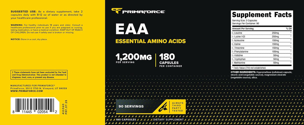 EAA 180 cápsulas Primaforce