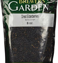 Elderberries secas ricas en antioxidantes