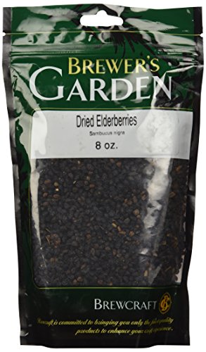Elderberries secas ricas en antioxidantes