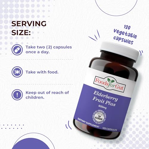 Elderberry 600 mg por porción