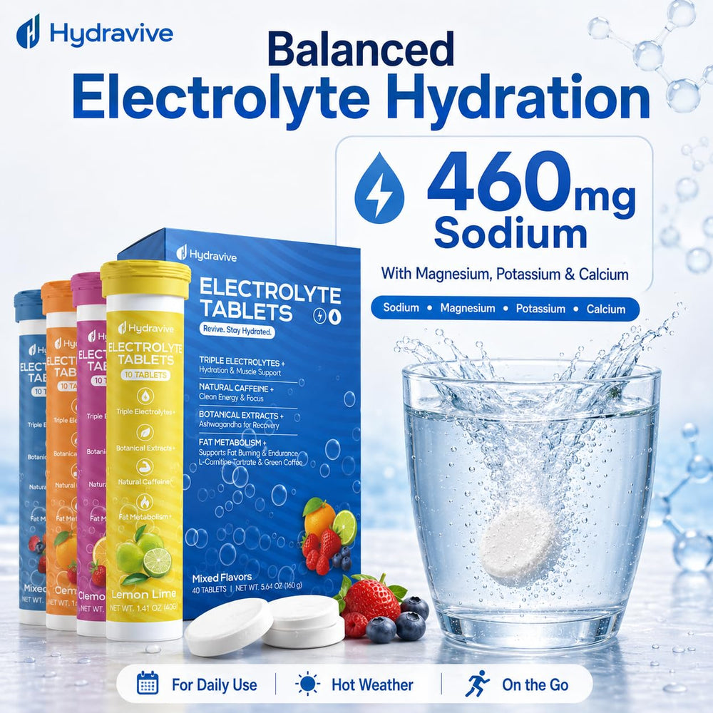 electrolitos Hydravive en tabletas