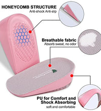 elevadores para desigualdad de piernas rosa