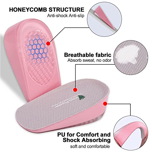 elevadores para desigualdad de piernas rosa