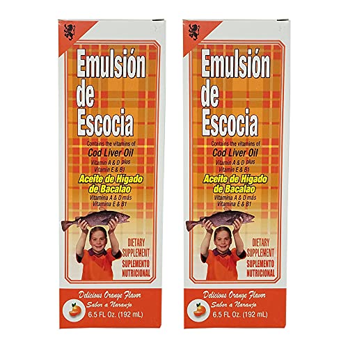 Emulsión de Escocia Naranja beneficios de aceite de hígado