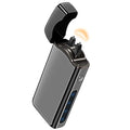 encendedor arc recargable USB negro