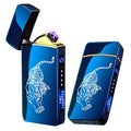 Encendedor arc tigre azul recargable