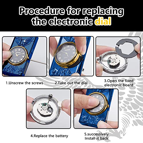 encendedor con reloj y diseño moderno
