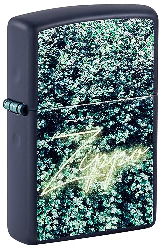 encendedor de bolsillo Zippo azul marino