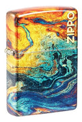 encendedor de bolsillo Zippo colorido