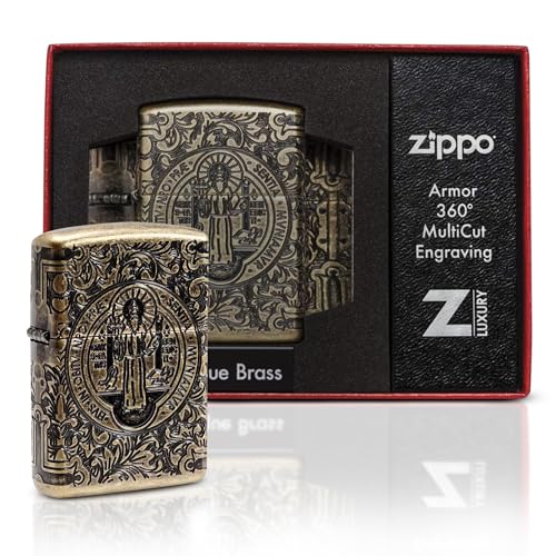 encendedor de bolsillo Zippo cruz elegante