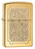 encendedor de bolsillo Zippo cruz elegante
