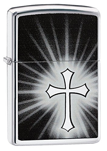 encendedor de bolsillo Zippo cruz elegante
