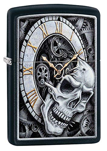 encendedor de bolsillo Zippo diseño calavera