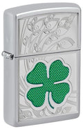 encendedor de bolsillo Zippo diseño trébol