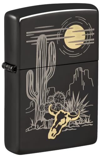 encendedor de bolsillo Zippo diseño western