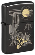 encendedor de bolsillo Zippo diseño western