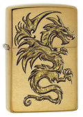 encendedor de bolsillo Zippo dragón