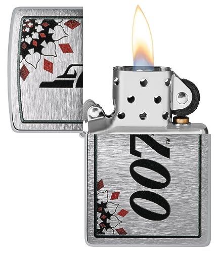 encendedor de cromo cepillado duradero