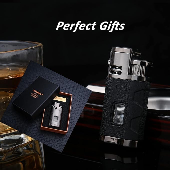 encendedor de metal para cigarros premium