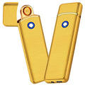 encendedor eléctrico recargable USB oro