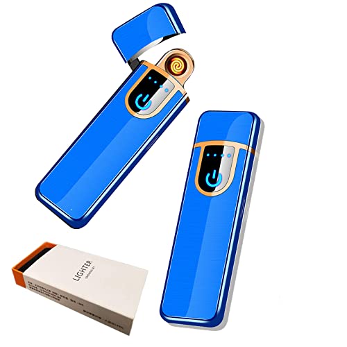 encendedor electrónico recargable USB azul