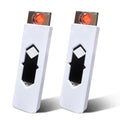 encendedor electrónico recargable USB blanco