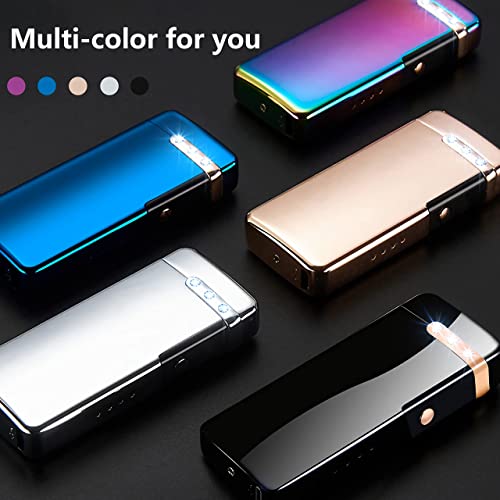 encendedor recargable por USB negro