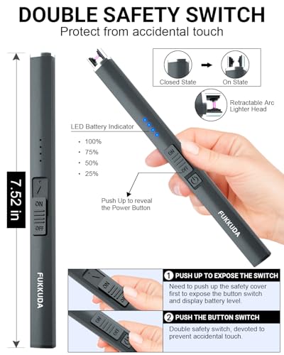 encendedor USB FUKKUDA fácil de usar