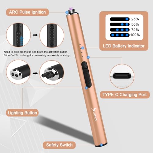 encendedor windproof con bloqueo de seguridad
