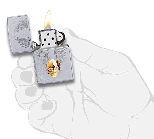 encendedor Zippo calavera dorada para coleccionistas