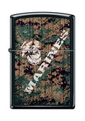encendedor zippo camuflaje negro mate