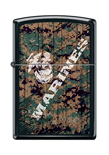encendedor zippo camuflaje negro mate