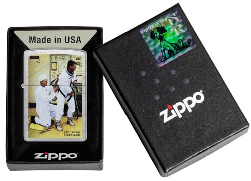 encendedor Zippo con arte de Norman Rockwell