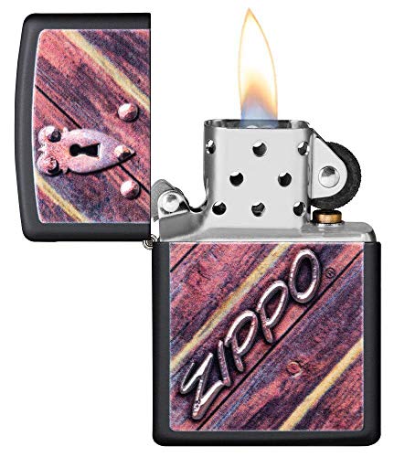 encendedor Zippo con diseño de cerradura