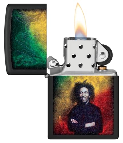 encendedor zippo con luz negra brillante