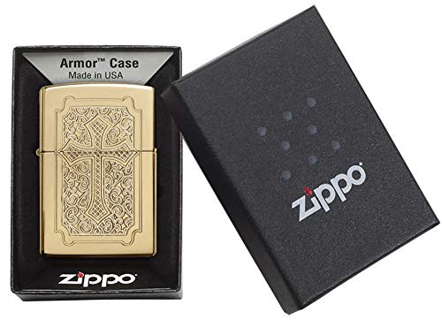 encendedor Zippo cruz funcional y estilizado