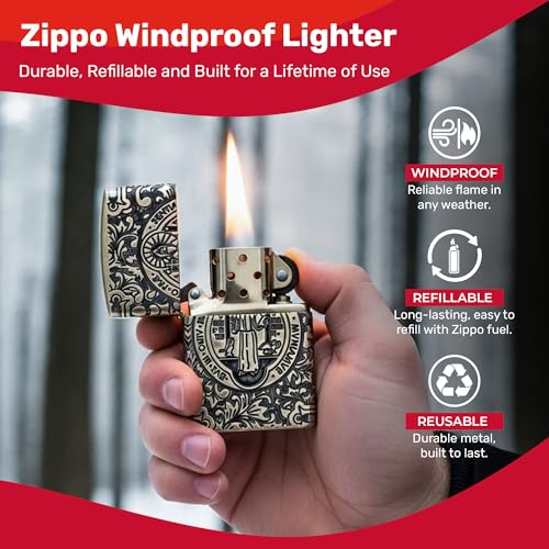 encendedor Zippo cruz para coleccionistas