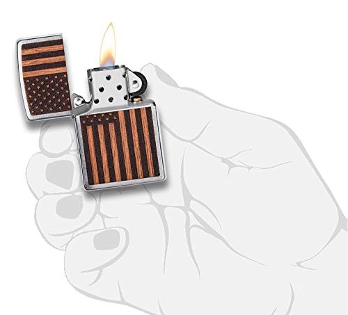 encendedor Zippo de madera auténtica