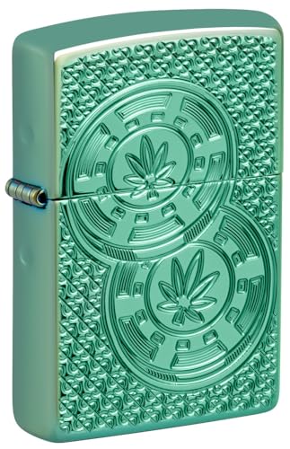 encendedor Zippo diseño hoja elegante