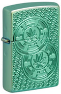 encendedor Zippo diseño hoja elegante