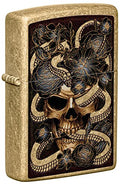 encendedor Zippo diseño ramo serpientes
