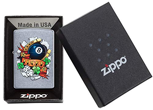 encendedor Zippo Eight Ball estilo retro