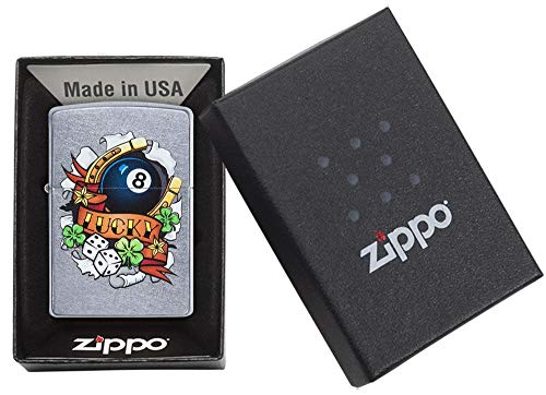 encendedor Zippo Eight Ball fácil de recargar